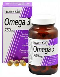 Health Aid Omega 3 Ιχθυέλαιο Κατάλληλο για Παιδιά 750mg 60 μαλακές κάψουλες από το Pharm24