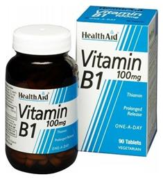 Health Aid Vitamin B1 Βιταμίνη για Ενέργεια 100mg 90 ταμπλέτες από το Pharm24