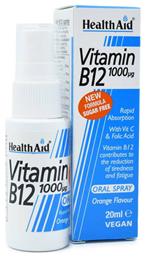 Health Aid Vitamin B12 Βιταμίνη 1000mcg Πορτοκάλι 20ml από το Pharm24