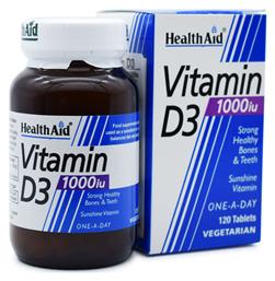 Health Aid Vitamin D3 1000iu 120 ταμπλέτες