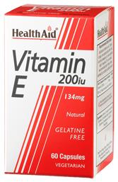 Health Aid Vitamin E 200iu 60 φυτικές κάψουλες