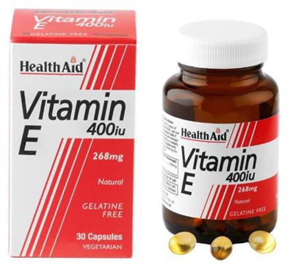 Health Aid Vitamin E 400IU 30 φυτικές κάψουλες