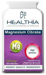 Healthia Magnesium Citrate 500mg 120 κάψουλες