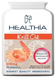 Healthia Ωμέγα 3 Krill Oil 500mg 60 κάψουλες από το Pharm24