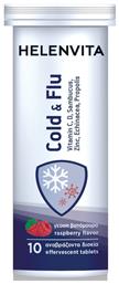 Helenvita Cold & Flu 10 αναβράζοντα δισκία Raspberry