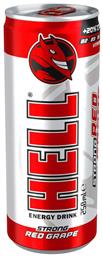 Hell Energy Drink Red Grape με Ανθρακικό 250ml