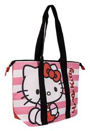 Hello Kitty Υφασμάτινη Τσάντα Θαλάσσης με Πορτοφόλι Ροζ