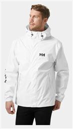 Helly Hansen Ανδρικό Μπουφάν Αδιάβροχο και Αντιανεμικό White