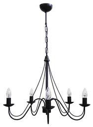 Heronia S-11 5/L Πολυέλαιος 5xE14 με Κεράκια