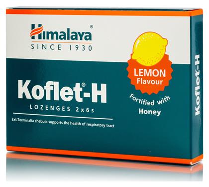 Himalaya Wellness Koflet-H Lozenges Καραμέλες για Ξηρό και Παραγωγικό Βήχα 12τμχ