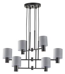 Home Lighting Πολυέλαιος 6xE27 με Καπέλα Γκρι 77-8296 από το Designdrops