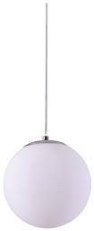 Home Lighting Se1125 1 Op Alessia Pendant Opal Κρεμαστό Φωτιστικό Μπάλα για Ντουί E27 Λευκό 25x150x25εκ.