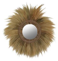 HomeMarkt Καθρέπτης Τοίχου Ίνες Rayung Grass Ολόσωμος με Πράσινο Πλαίσιο Mήκους 130cm