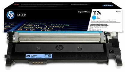 HP 117A Toner Laser Εκτυπωτή Κυανό 700 Σελίδων (W2071A)