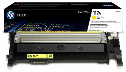 HP 117A Toner Laser Εκτυπωτή Κίτρινο 700 Σελίδων (W2072A)