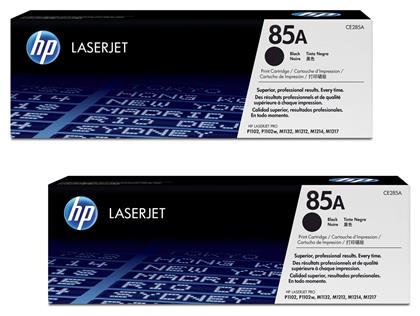 HP 85A Γνήσιο Multipack Toner Laser Εκτυπωτή Μαύρο 2τμχ (CE285AD)