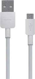 Huawei CP70 Regular USB 2.0 to micro USB Cable Λευκό 1m