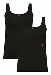 Hugo Boss Αμάνικα Βαμβακερά Βαμβακερά Γυναικεία Φανελάκια Μαύρα 2Pack