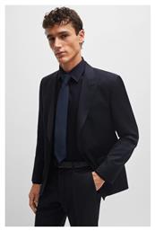 Hugo Boss Καλοκαιρινό Ανδρικό Κοστούμι Σκούρο Μπλε