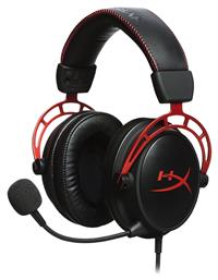 HyperX Cloud Alpha Over Ear Gaming Headset με σύνδεση 2x3.5mm / 3.5mm Κόκκινο από το e-shop