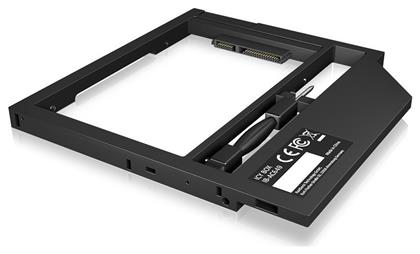 Icy Box Caddy For 2.5Inch SATA HDD/SSD In 9 or 9.5mm Notebook DVD Bay Μαύρο (IB-AC649)