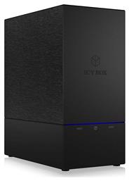 Icy Box Θήκη για 2 Σκληρούς Δίσκους 3.5'' SATA III με σύνδεση USB 3.0