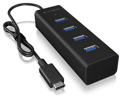 Icy Box USB 3.0 Hub 4 Θυρών με σύνδεση USB-C