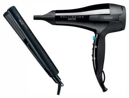 Bellissima Set S5 2200 & B21 100 Ισιωτική Πιστολάκι Μαλλιών 2200W