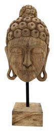 Inart Διακοσμητικός Βούδας από Ξύλο Mask 20x18.5x48.5cm