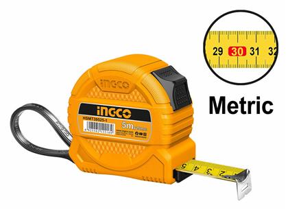 Ingco Μετροταινία με Αυτόματη Επαναφορά 25mm x 5m