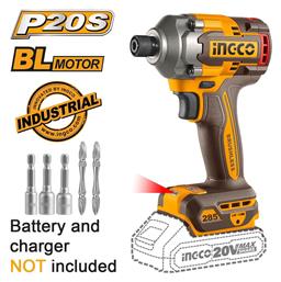 Ingco Παλμικό Κατσαβίδι Μπαταρίας Solo Brushless 20V από το e-shop