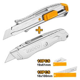 Ingco Σετ Κοπίδια Φαλτσέτες Ασφαλείας Μοκέτας με Μεταλλικό Σώμα