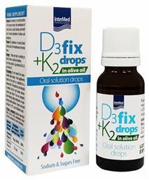 InterMed D3 + K2 Fix Drops In Olive Oil Βιταμίνη για Ανοσοποιητικό 12ml