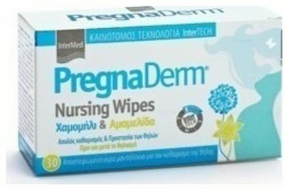 InterMed Μαντηλάκια Καθαρισμού Στήθους PregnaDerm 30τμχ