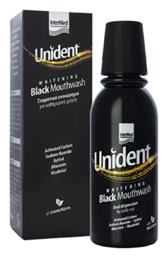 Intermed Unident Whitening Black Mouthwash Στοματικό Διάλυμα για Λεύκανση 250ml