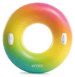 Intex Παιδικό Σωσίβιο Κουλούρα Rainbow Ombre με Χειρολαβές και Διάμετρο 122εκ. από 9 Ετών Πολύχρωμο από το Esmarket