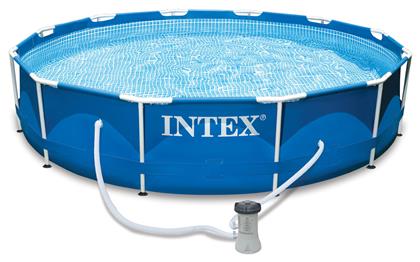 Intex Πισίνα PVC με Μεταλλικό Σκελετό 366x366x76εκ. από το Esmarket