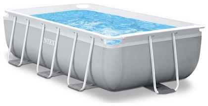 Intex Prism Metal Frame Στρογγυλή Πισίνα PVC με Μεταλλικό Σκελετό & Αντλία Φίλτρου 300x80εκ. Γκρι