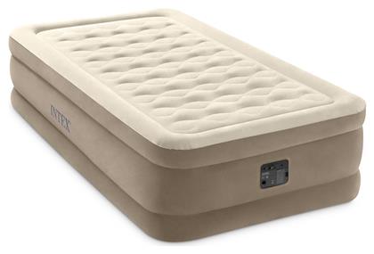 Intex Στρώμα Μονό με Ενσωματωμένη Αντλία Plush Elevated Ultra