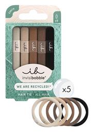 Invisibobble Λαστιχάκια Μαλλιών Καφέ 5τμχ