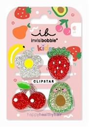 Invisibobble Σετ Παιδικά Κοκαλάκια με Κλιπ Φρούτο 4τμχ