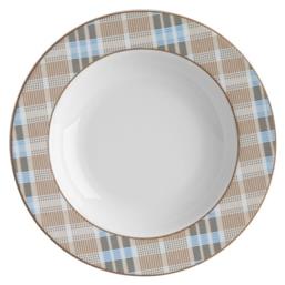 Ιωνία Πιάτο Βαθύ Picnic Πιάτο Βαθύ από Πορσελάνη Λευκό με Διάμετρο 23cm