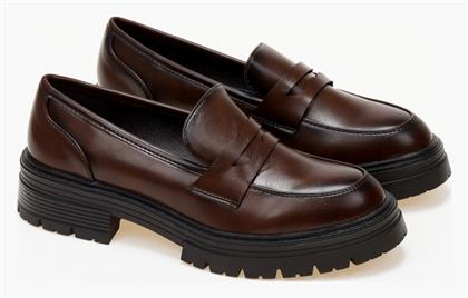 Issue Fashion Γυναικεία Loafers σε Καφέ Χρώμα