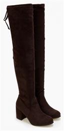 Issue Fashion Γυναικείες Μπότες Πάνω από το Γόνατο Καφέ