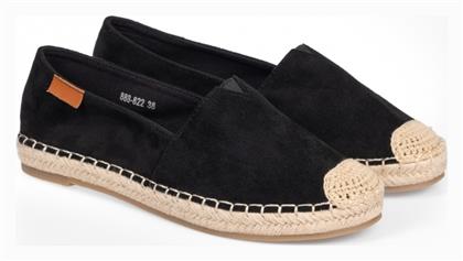 Issue Fashion Suede Γυναικείες Εσπαντρίγιες σε Μαύρο Χρώμα