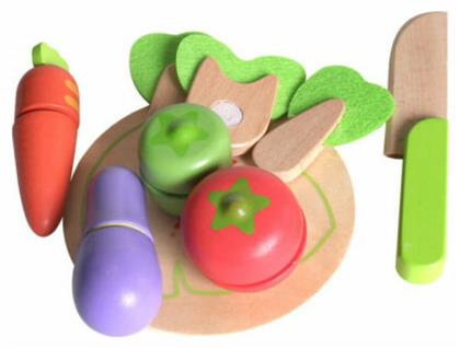 iwood Set of Cut Vegetable Wooden Food