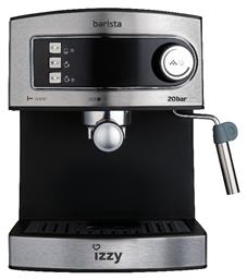 Izzy 6823 Barista Ημιαυτόματη για Αλεσμένο Καφέ Ασημί