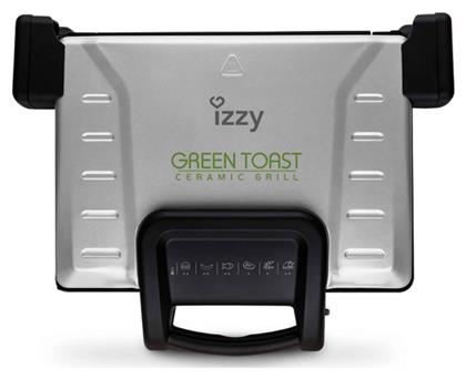 Izzy Green Toast XL Τοστιέρα Γκριλιέρα με Αποσπώμενες Πλάκες 2100W Γκρι