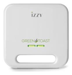 Izzy IZ-2010 Green Toast 800W για 2 Τοστ Λευκή