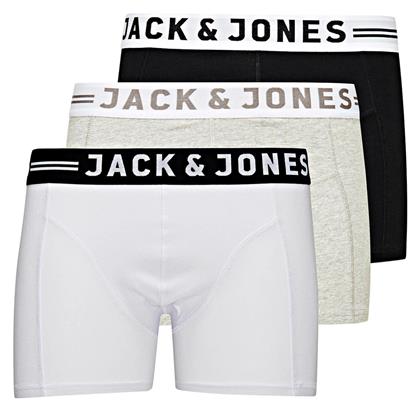 Jack & Jones Ανδρικά Μποξεράκια White / Grey / Black 3Pack από το Modivo